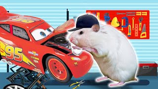 Hamster the Pro Car Mechanic🐹Maze for Hamster🐹HammyHappyTDC [upl. by Nahem]