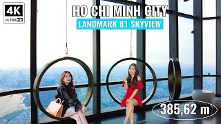 Landmark 81 Skyview  Walking on the HIGHEST Floor in Ho Chi Minh City Vietnam  Walking Tour 4K [upl. by Nahtanoy559]