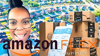 AMAZON FLEX  DELIVERING TO MOSTLY SUBDIVISIONS TODAY [upl. by Valentina]