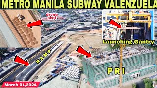 METRO MANILA SUBWAY UPDATE VALENZUELA STATION amp DEPOTMarch 012024build3xbuild better more [upl. by Nameerf993]