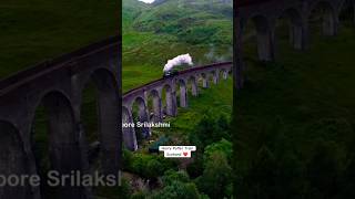 HARRY POTTER TRAIN Epic View  Hogwarts Express Glenfinnan Viaduct Scotland Highlands [upl. by Solakcin880]