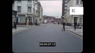 South Kensington Driving POVs London in 1965 HD from 35mm [upl. by Suirad186]