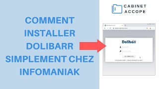 DOLIBARR chez INFOMANIAK  Comment lINSTALLER en quelques clics 2020  France [upl. by Ranilopa]