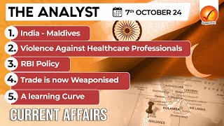 Current Affairs Today The Analyst 7 October 2024  Newspaper Analysis  Vajiram And Ravi [upl. by Katti360]