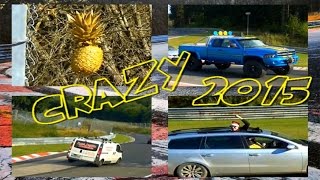 CRAZY Cars amp People Compilation 2015 on Nordschleife Nürburgring [upl. by Adigirb]