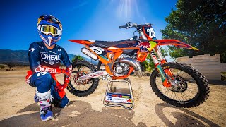 Marvin Musquin  KTM 125 TwoStroke WIDE OPEN [upl. by Fanchon]