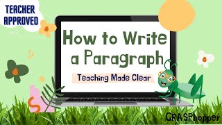 How to Write a Paragraph for Kids Teaching Lesson in English [upl. by Arah]