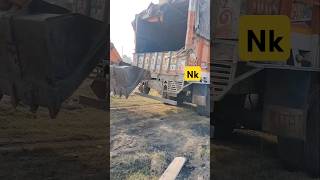 Truck VS JCB shortvideo trendingyoutubeshorts [upl. by Maril]