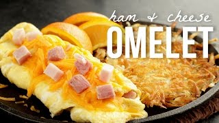 How to Make an Omelet Quick and Easy Ham and Cheese Omelette Recipe [upl. by Staw101]