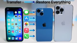 How To Transfer Everything from Your Old iPhone to iPhone 13 and 13 Pro [upl. by Ennasil734]