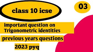 Trigonometrical Identities Class 10th Math  Ml Aggarwal ICSE trigonometryclass10icse [upl. by Leahcimsemaj214]