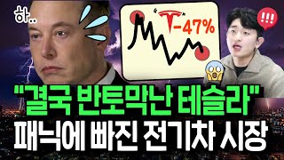 겹악재에 반토막난 테슬라 역사적 기회일까 [upl. by Agnew]