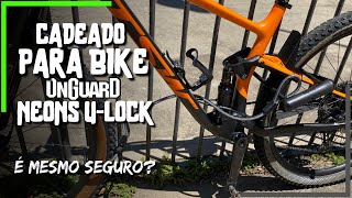 CADEADO BIKE ONGUARD ULOCK  COMO UTILIZAR CORRETAMENTE [upl. by Marthena]