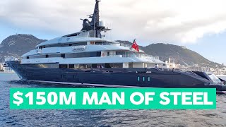 MAN OF STEEL Yacht – The 86 meter 150M Superyacht [upl. by Elden]