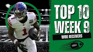 Ranking the Top 10 Wide Receivers of Week 9 [upl. by Adnac]