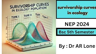 Survivorship curves in ecology  NEP  Bsc 5th Semester  College  NET  SET Lifescience [upl. by Nosam]