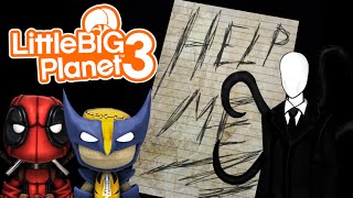 ESCAPE FROM SLENDER  Little Big Planet 3 Multiplayer 17 [upl. by Auqinom]