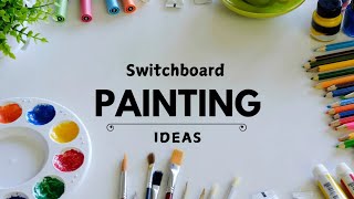 Switchboard Painting Designs  Switchboard Painting Ideas  Simple Wall Painting Ideas For Beginners [upl. by Sarette415]