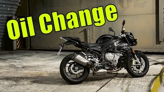 BMW S1000R RR and XR Oil Change [upl. by Eachelle]