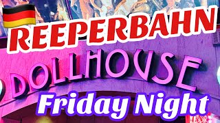 Reeperbahn Grosse Freiheit Dollhouse street Weekend  Red lightNightclub Party Night area Hamburg [upl. by Ahsyekal]