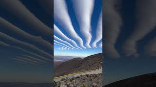 Stunning Banded stratocumulus clouds recorded over Atacama desert in Chile [upl. by Sisson]