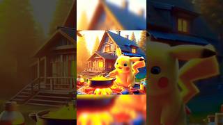 Pikachu cooking 🍳 🔪pikachu pikachupikachu shorts viralvideo [upl. by Ydnas]