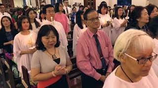 2017 RCIA Baptism amp Confirmation Receive the White Garment Light of Christ and Sacrament of Confirm [upl. by Esela]