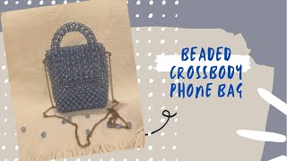 DIY How to Make Beaded Crossbody Bag createwithangelina [upl. by Artapoelc]