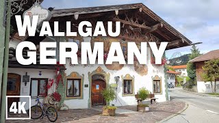 Small Bavarian Village Walking Tour Wallgau GERMANY • Real Time Virtual Ambiance in 4K ASMR [upl. by Ailana]