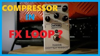 Using a compressor in the effects loop  MXR M87  Jet City JCA50h [upl. by Artinek]