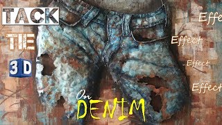 Jeans Wash Tack Tie amp 3D Effect on Denim Jeans Season Denim Wash Episode 03A [upl. by Geerts]