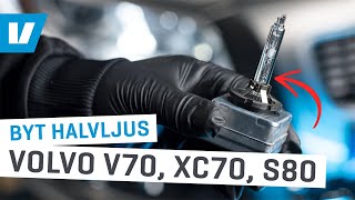 Hur du byter halvljus på Volvo V70 XC70 amp S80 0816 [upl. by Miuqaoj]