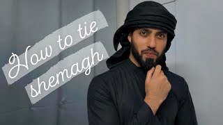 How To Tie ShemaghHeadscarf Tutorial [upl. by Anerok242]