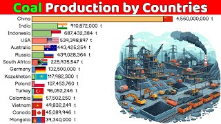 Top 15 Country by Coal Production [upl. by Roselin]