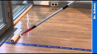 Floor coating and sealing of resilient floors with PU Sealer [upl. by Lerred]