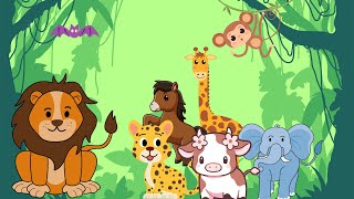 Animal Name amp Animals Sounds  Kids Songs  Abelle belle Songs [upl. by Mcnamee806]