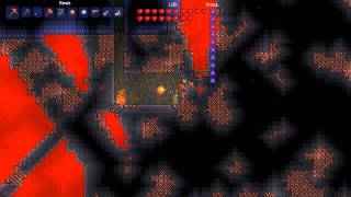 Terraria  Hellstone Farming  The Room Technique [upl. by Trembly]