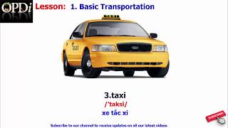 Oxford dictionary  1 Basic Transportation  Oxford picture dictionary 2nd edition [upl. by Mark]