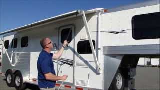 How to operate an awning on your trailer or RV [upl. by Hterrag]