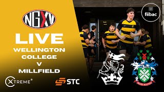 LIVE RUGBY WELLINGTON COLLEGE v MILLFIELD  SCHOOLS RUGBY [upl. by Animlehliw]