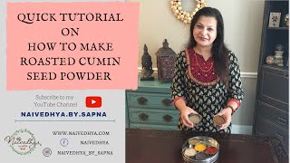 How to make Roasted Cumin Seed Powder [upl. by Ttenrag238]