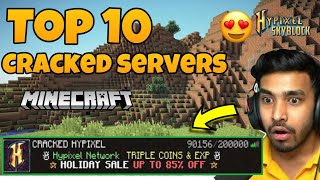 Top 10 best minecraft cracked servers for tlauncher [upl. by Ettelrats]