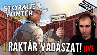 Storage Hunter Simulator  1Rész Értékes Raktár Tegyünk Ajánlatot  Stark LIVE [upl. by Annaik114]