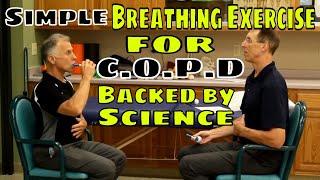 Simple Breathing Exercise for COPD Backed by Science [upl. by Kitti]