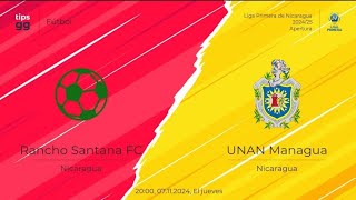 rancho Santana Nicaragua vs unan managua jornada 14 [upl. by Hannahoj896]