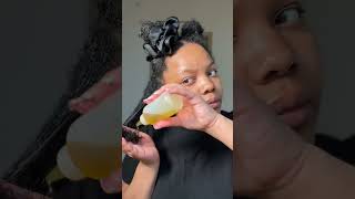 Hot Oil Treatment on Dry Natural Hair hotoiltreatment naturalhairtips [upl. by Geilich]