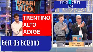 Affari tuoi di lunedì 211024 con il Trentino Alto Adige I pacchi aperti in ordine [upl. by Gerg493]