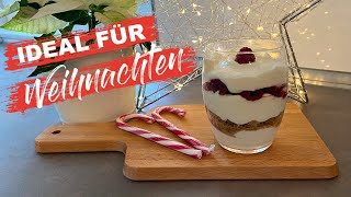 SPEKULATIUS CREME DESSERT 🎄 NACHTISCH FÜR WEIHNACHTEN EINFACH amp SCHNELL SELBER MACHEN [upl. by Lenni]