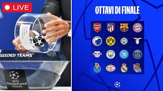 Sorteggi Champions League in DIRETTA 🔴 Le avversarie di Napoli Inter e Lazio [upl. by Gotthelf]