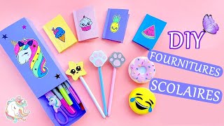 10 DIY FOURNITURES SCOLAIRES  Bricolage facile  Trousse à crayons décoration de stylos et plus [upl. by Dnamron]